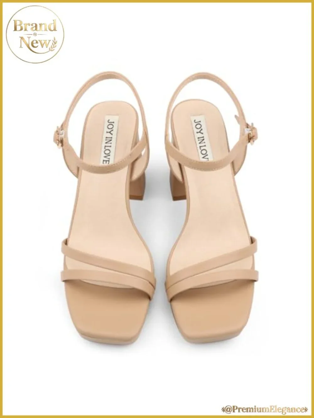 Women's Platform Sandals Chunky Block Heel Ankle Strap Buckle Square Toe